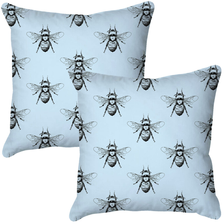 Bee Group Baby Blue Quick Dry Outdoor Cushion