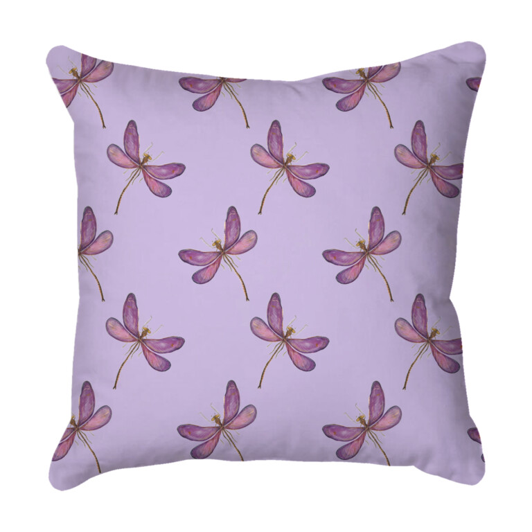 Dragonfly Group Lilac Quick Dry Outdoor Cushion