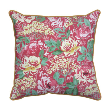 Laura Ashley Alys Raspberry Outdoor Cushion