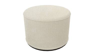 Aston Ivory Indoor Pouffe