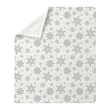 Frosted Snowflake Blanket