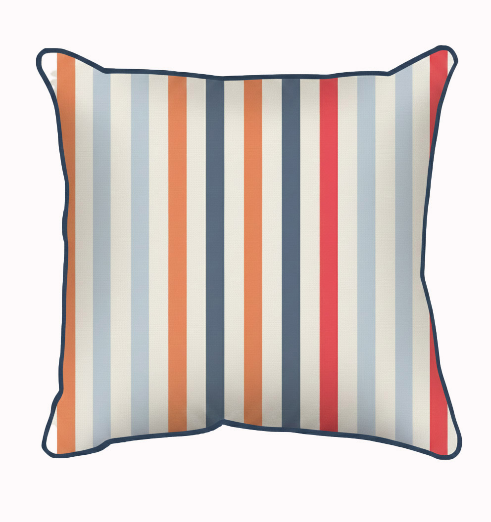 Laura Ashley Candy Stripe Multi Outdoor Cushion