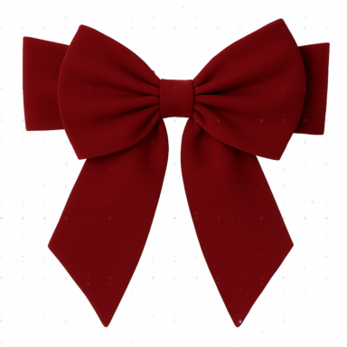 Cherry Red Chair Bow
