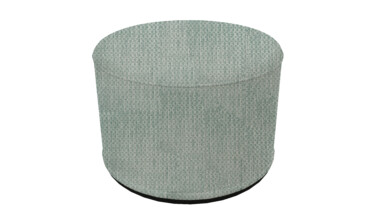 Minerva Blue Indoor Pouffe
