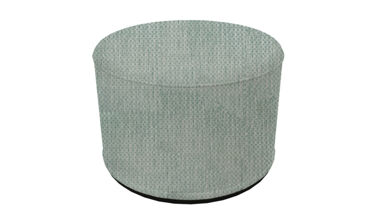 Bling Silver Indoor Pouffe