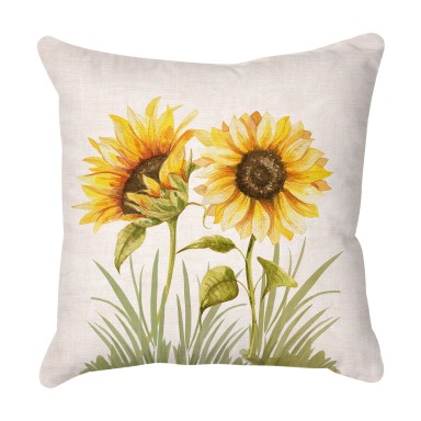 Golden Sunflowers Outdoor Cushion