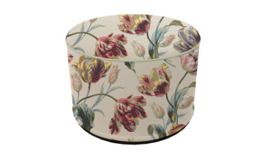 Laura Ashley Gosford Cranberry Outdoor Pouffe
