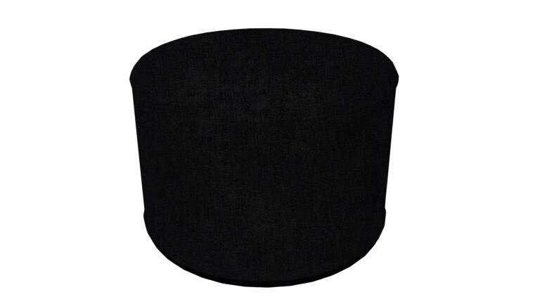 Kensington Black Indoor Pouffe