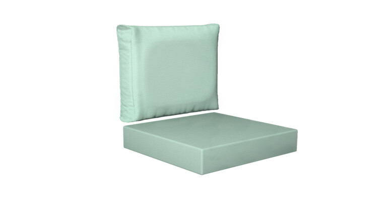 Outdoor Square Base and Back Cushions