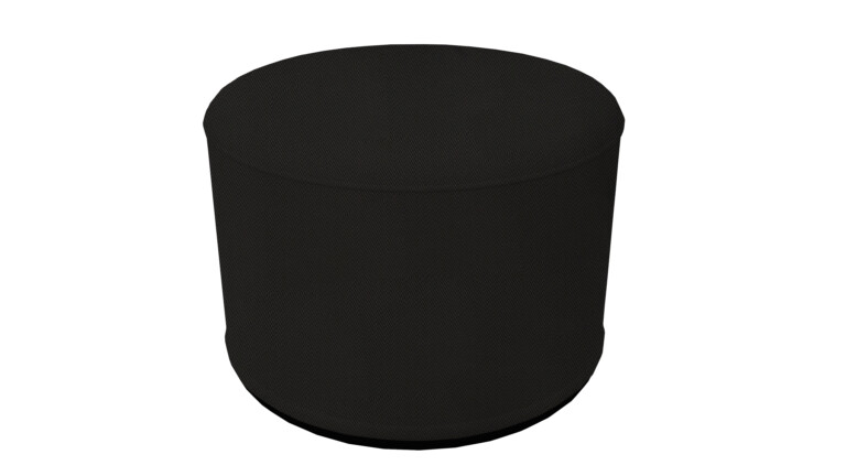 Oakley Black Outdoor Pouffe