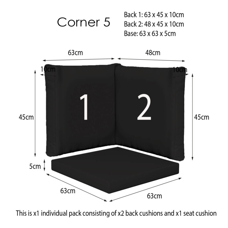 Oakley Black Corner Sets
