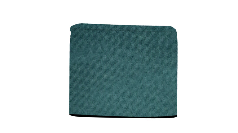 Plush Teal Indoor Pouffe