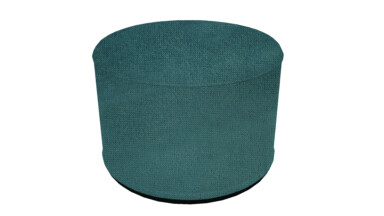 Plush Teal Indoor Pouffe