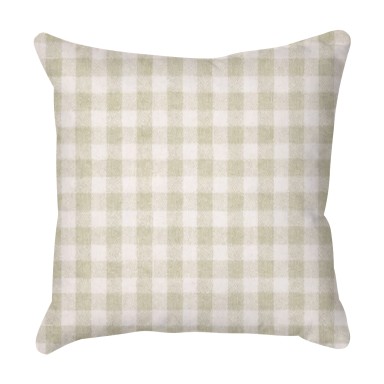 Sage Gingham Outdoor Cushion