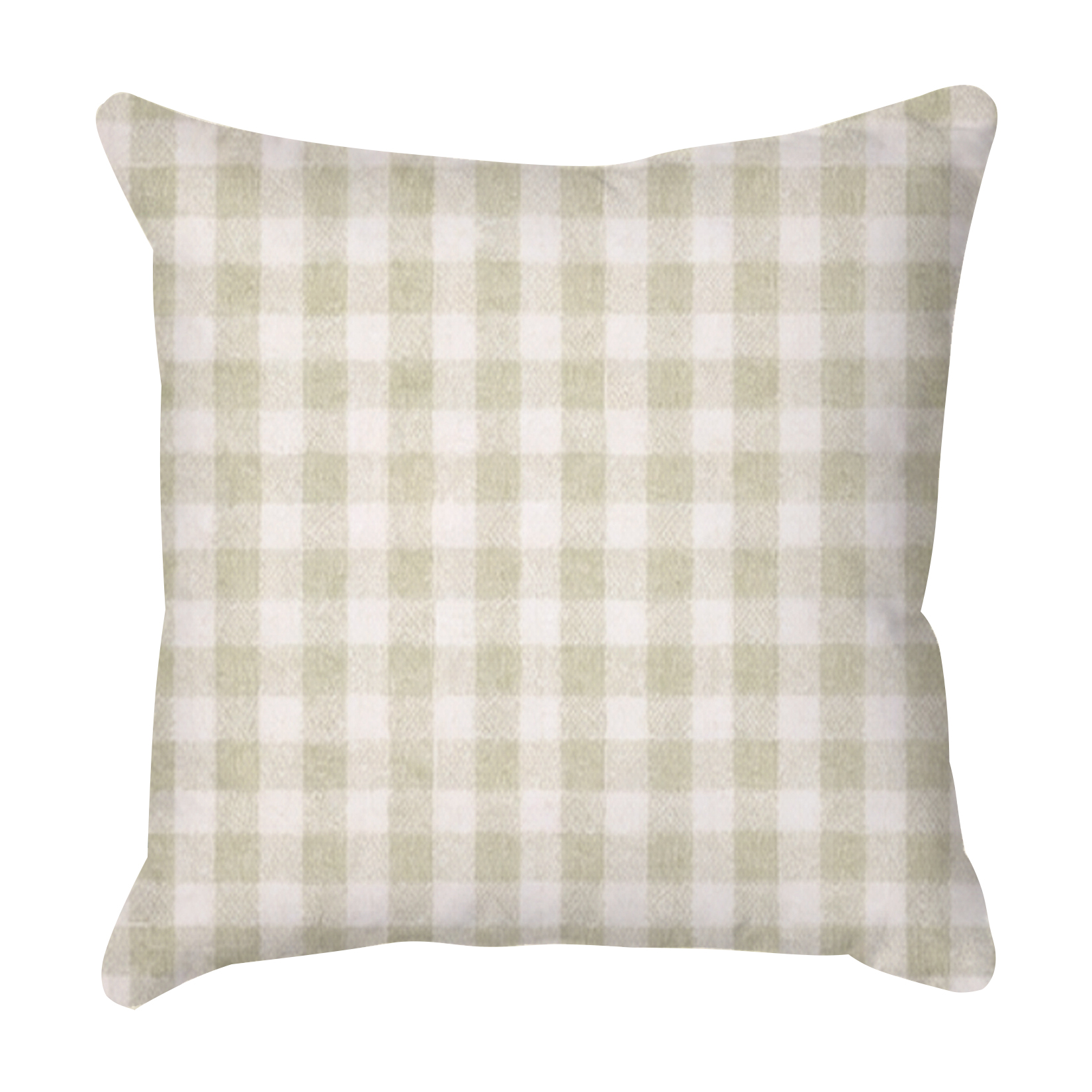 Sage Gingham Outdoor Cushion