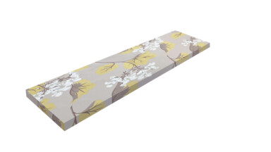 Laura Ashley Milwood Camomile Outdoor Standard Bench Pads