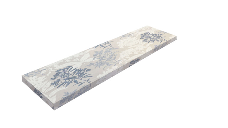 Laura Ashley Wisteria Duck Egg Outdoor Standard Bench Pads