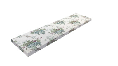 Laura Ashley Wisteria Duck Egg Outdoor Standard Bench Pads