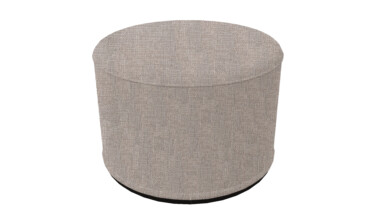 Spirit Silver Indoor Pouffe