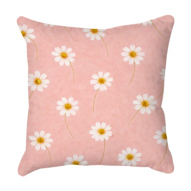 Summer Blush Daises Outdoor Cushion