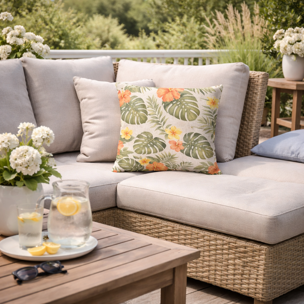 Sunset Tropics Outdoor Cushion