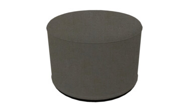 Teddy Steel Indoor Pouffe