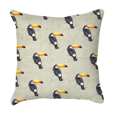 Tropical Toucan Outdoor Cushion