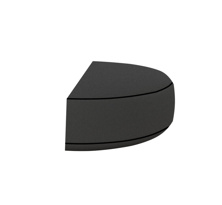 Outdoor Half Rounded Chair Pad