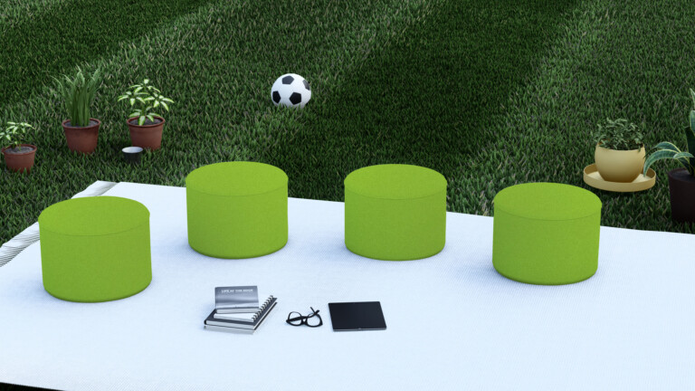 Ventura Brown Outdoor Pouffe