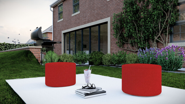 Ventura Brown Outdoor Pouffe