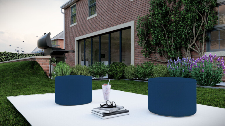 Ventura Black Outdoor Pouffe