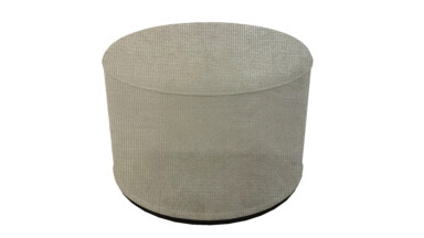 Waffle Ecru Indoor Pouffe