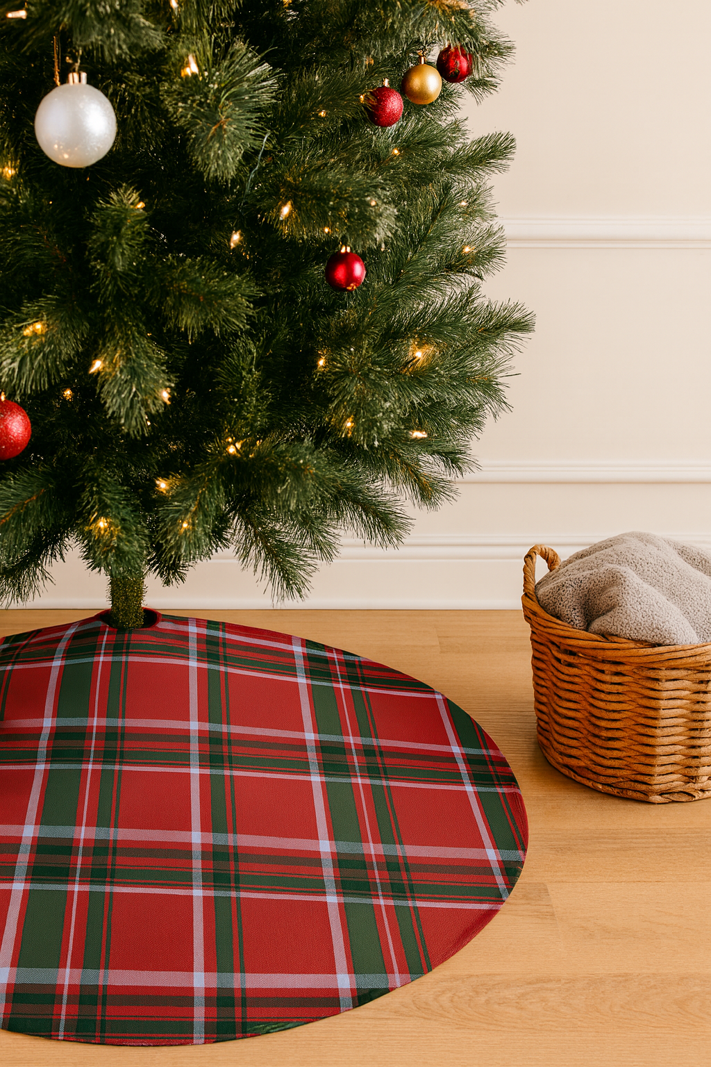 Red Tartan Tree Skirt